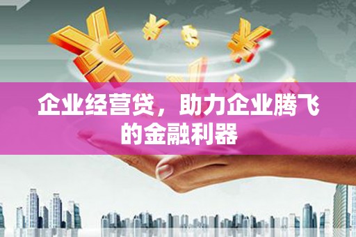 原州企业经营贷，助力企业腾飞的金融利器