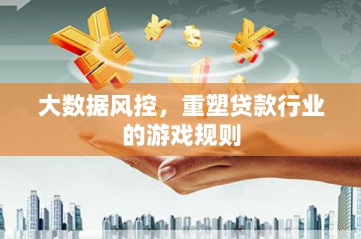 原州大数据风控，重塑贷款行业的游戏规则