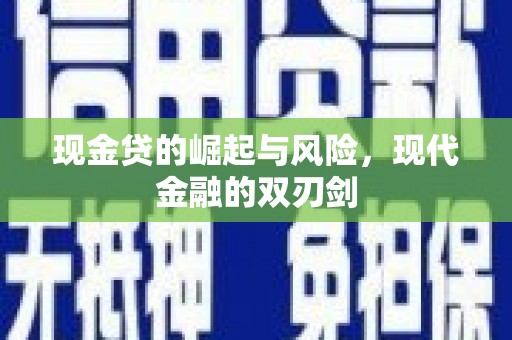 原州现金贷的崛起与风险，现代金融的双刃剑
