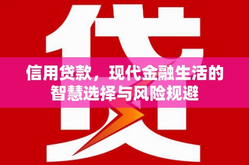 原州信用贷款，现代金融生活的智慧选择与风险规避