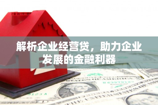 原州解析企业经营贷，助力企业发展的金融利器