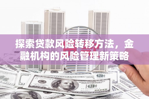 原州探索贷款风险转移方法，金融机构的风险管理新策略