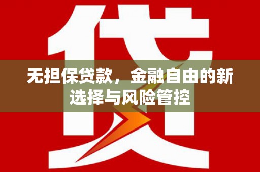 原州无担保贷款，金融自由的新选择与风险管控