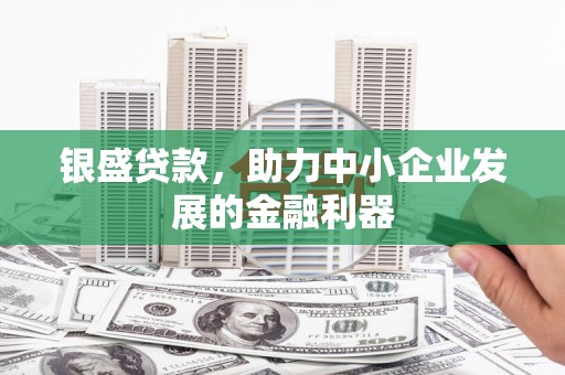 原州银盛贷款，助力中小企业发展的金融利器
