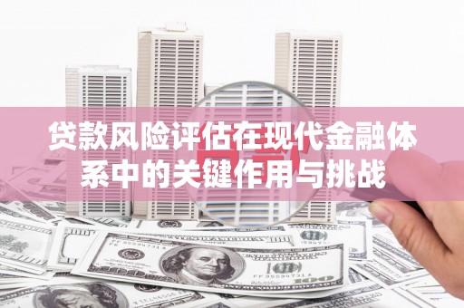 原州贷款风险评估在现代金融体系中的关键作用与挑战