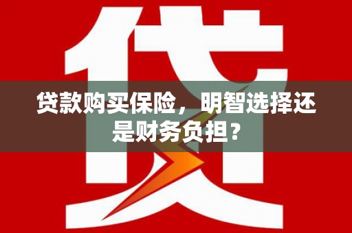 原州贷款购买保险，明智选择还是财务负担？