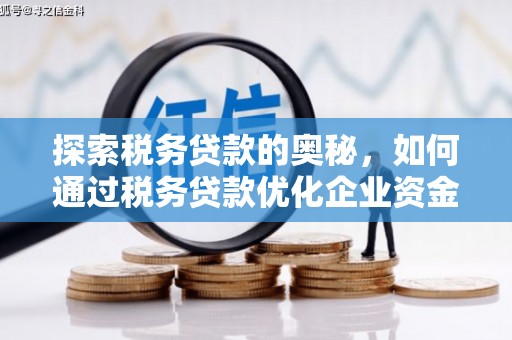 原州探索税务贷款的奥秘，如何通过税务贷款优化企业资金流