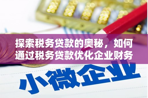 原州探索税务贷款的奥秘，如何通过税务贷款优化企业财务