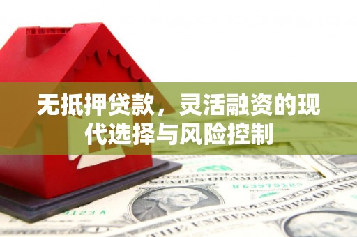 原州无抵押贷款，灵活融资的现代选择与风险控制