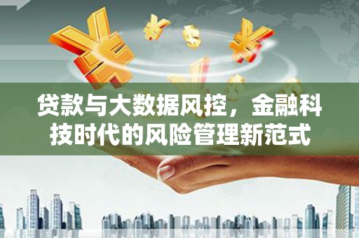 原州贷款与大数据风控，金融科技时代的风险管理新范式