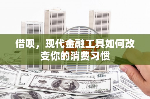 原州借呗，现代金融工具如何改变你的消费习惯
