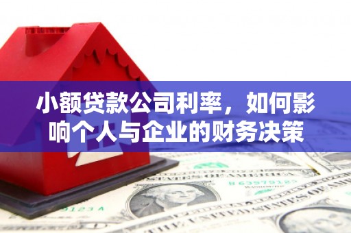 原州小额贷款公司利率，如何影响个人与企业的财务决策