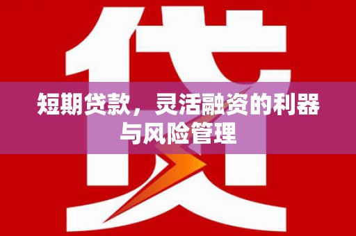原州短期贷款，灵活融资的利器与风险管理