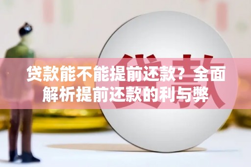 原州贷款能不能提前还款？全面解析提前还款的利与弊