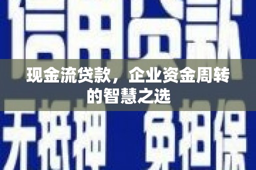 原州现金流贷款，企业资金周转的智慧之选