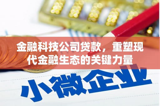 原州金融科技公司贷款，重塑现代金融生态的关键力量
