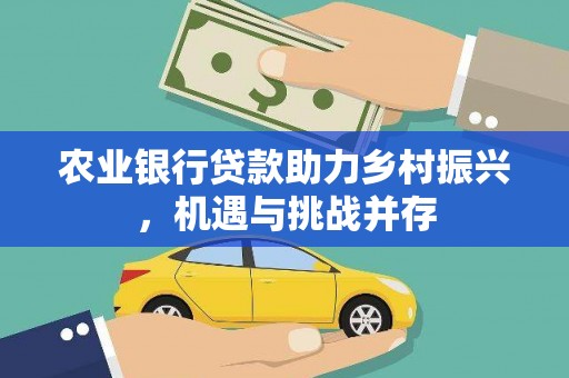 原州农业银行贷款助力乡村振兴，机遇与挑战并存