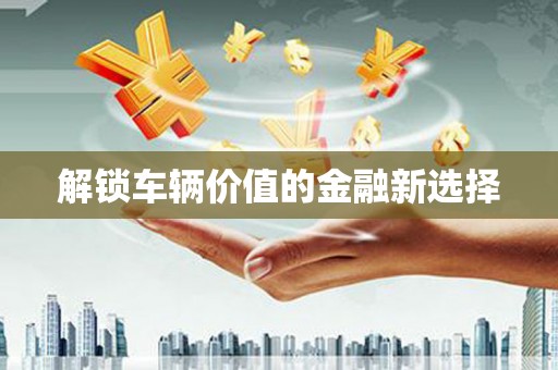 原州解锁车辆价值的金融新选择